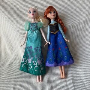 2015 Disney Frozen Anna & Elsa  doll lot